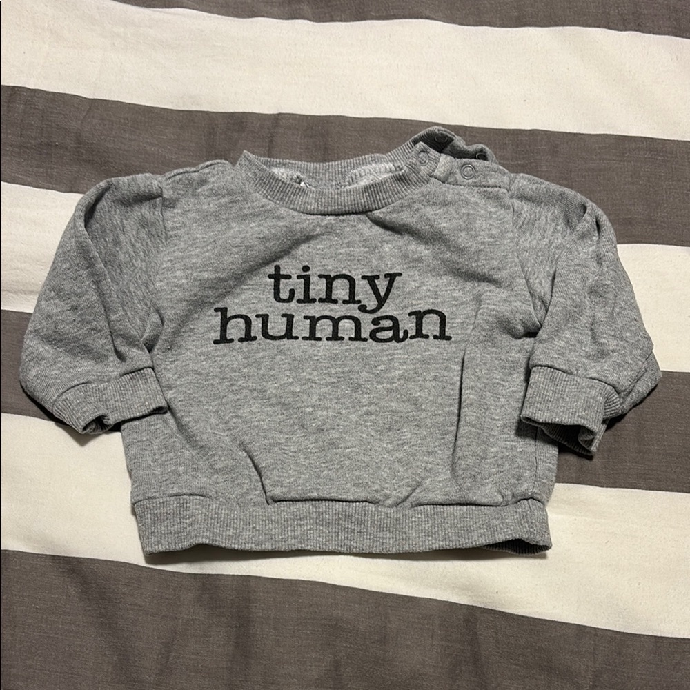Tiny Human Gray Sweatshirt